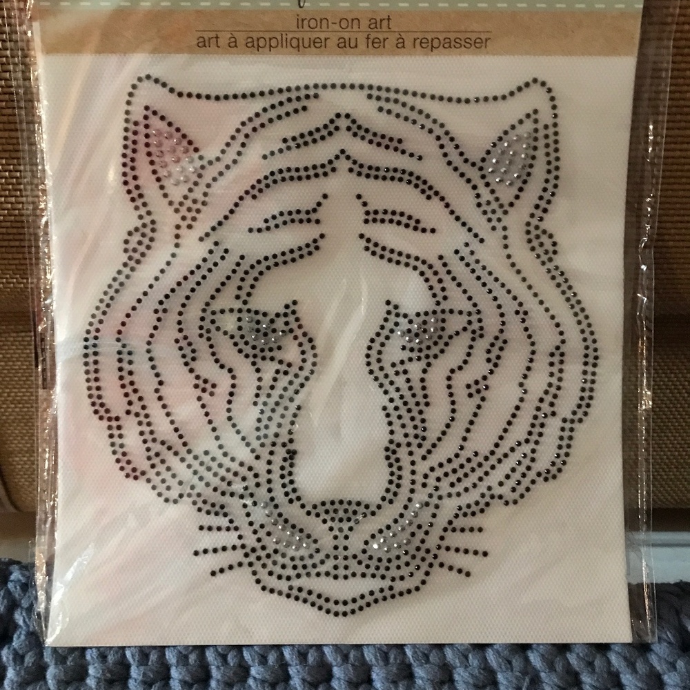 Tiger decal iron on art transfer